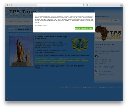 Cookie Warning (cookie-warning) free WordPress plugin - tpstours.com