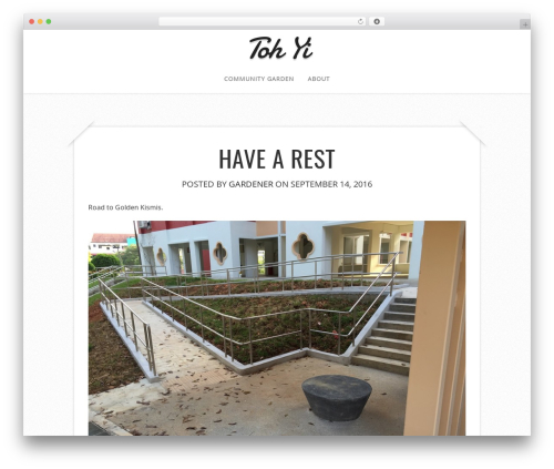 WordPress theme Capture - tohyi.sg