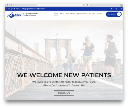 WordPress theme Parent Theme - apexfootandankle.com