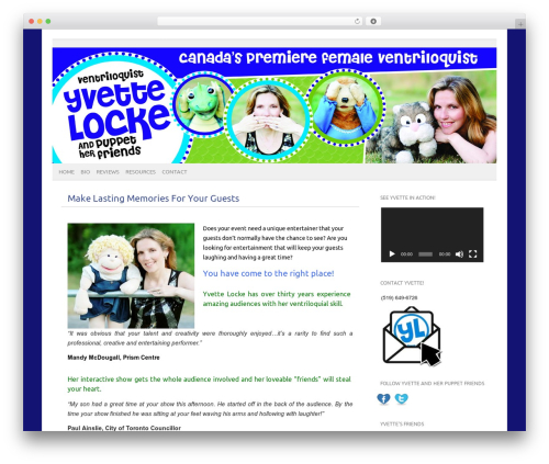 WordPress theme picolight - thepuppetlady.ca