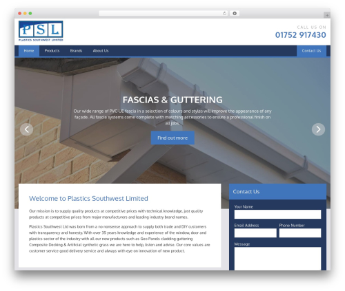 WordPress theme Priority Pixels - plasticssouthwest.co.uk
