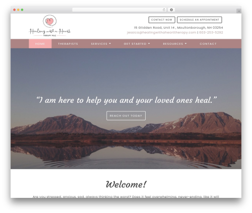 WordPress website theme Genesis - healingwithahearttherapy.com
