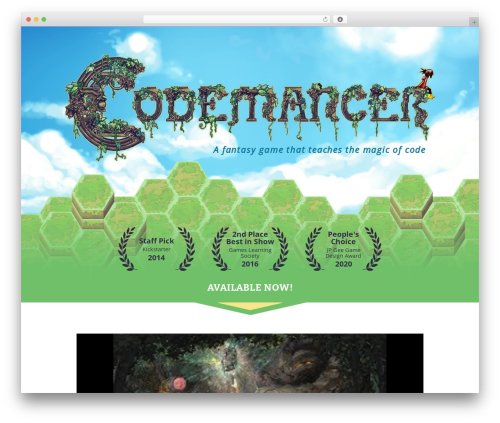 Codemancer WordPress gaming theme - codemancergame.com