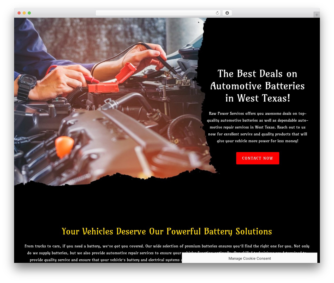 Constructor theme WordPress - rawpowerservices.com