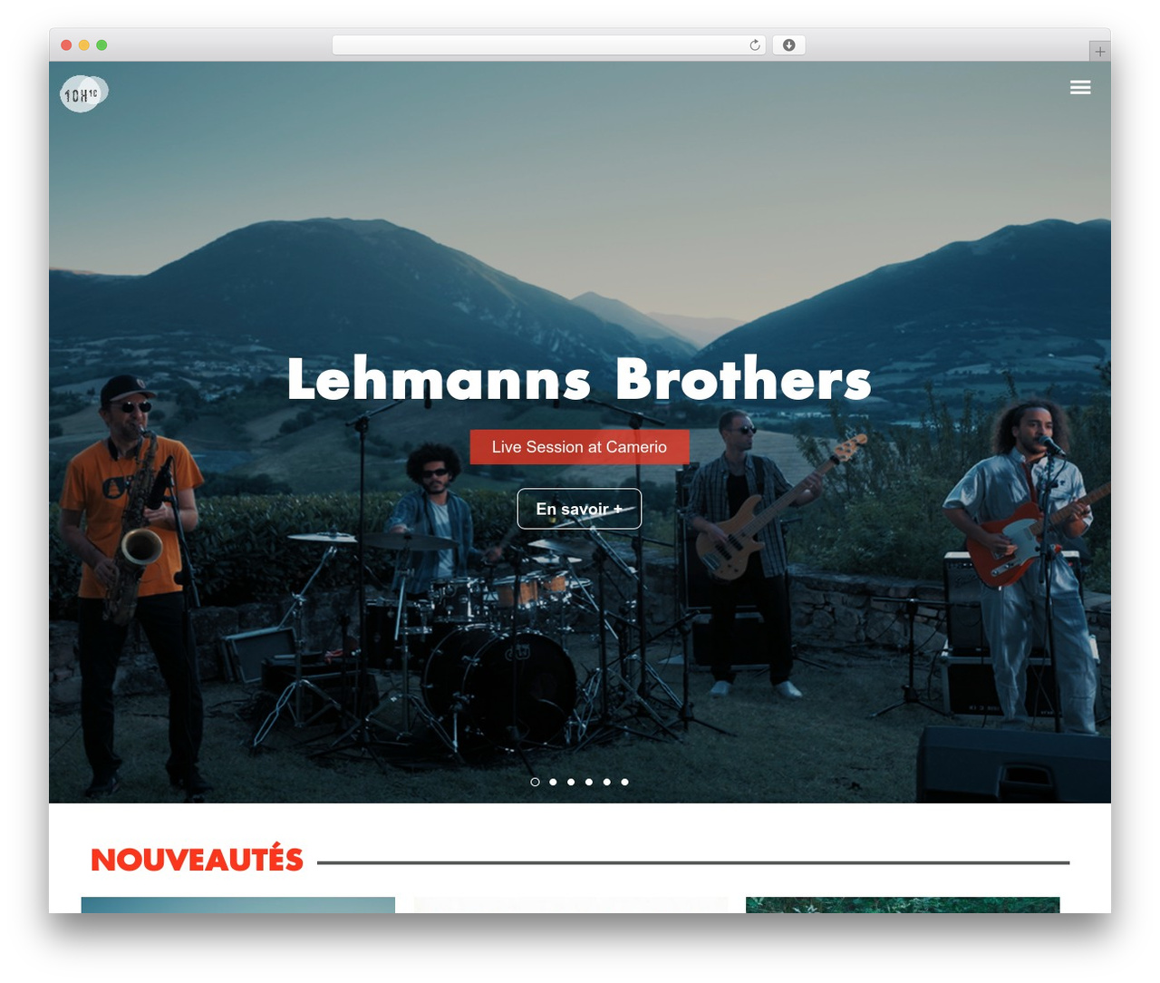 Sonic WordPress theme - 10h10-music.com