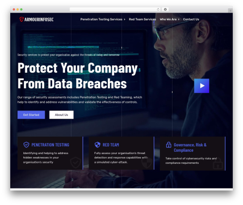 Theme WordPress Vaximo - www.armourinfosec.io