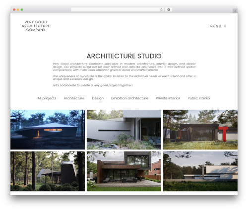 Air Child Theme company WordPress theme - verygoodarchitecturecompany.com