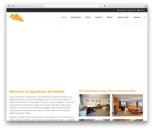 Best WordPress theme Lambda - alpenhaus-montafon.com