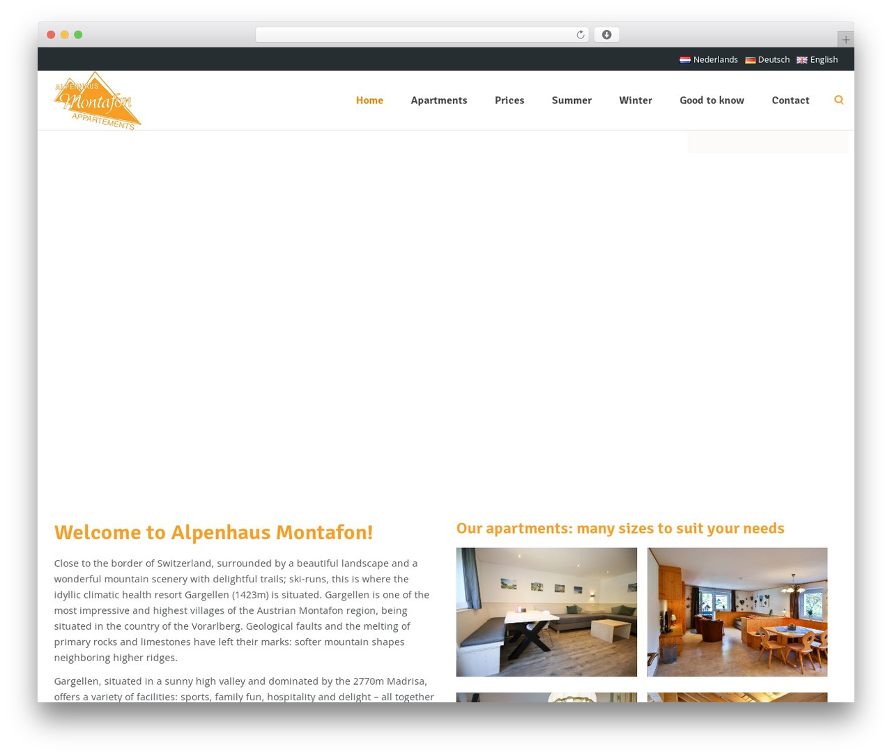 Best WordPress theme Lambda - alpenhaus-montafon.com