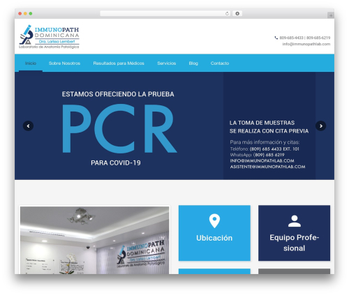 Cherry Framework theme WordPress - immunopathlab.com