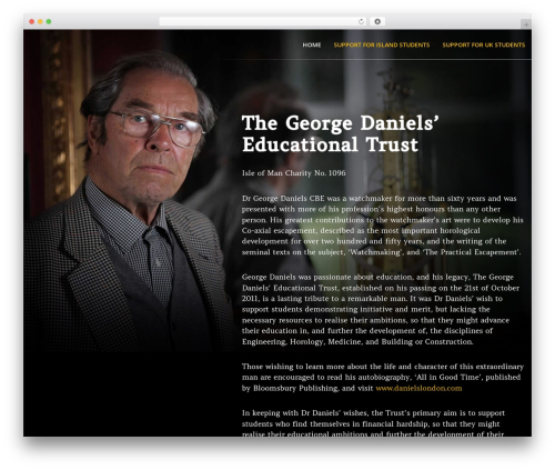 Default Theme WordPress website theme - danielstrust.org