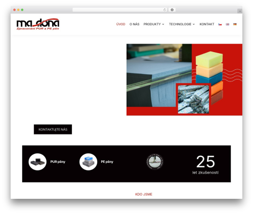 Divi top WordPress theme - ma-dona.cz