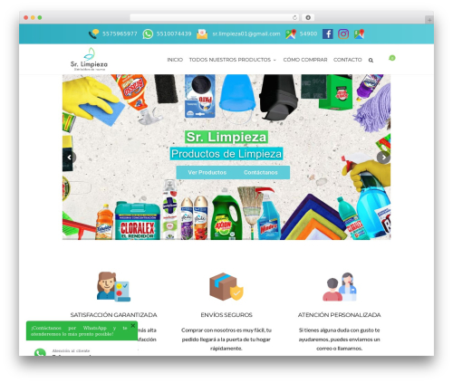 Elegante WordPress theme - srlimpieza.com.mx
