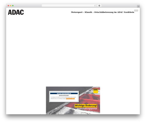 Etch Theme car rental WordPress theme - motorsport-nordrhein.de