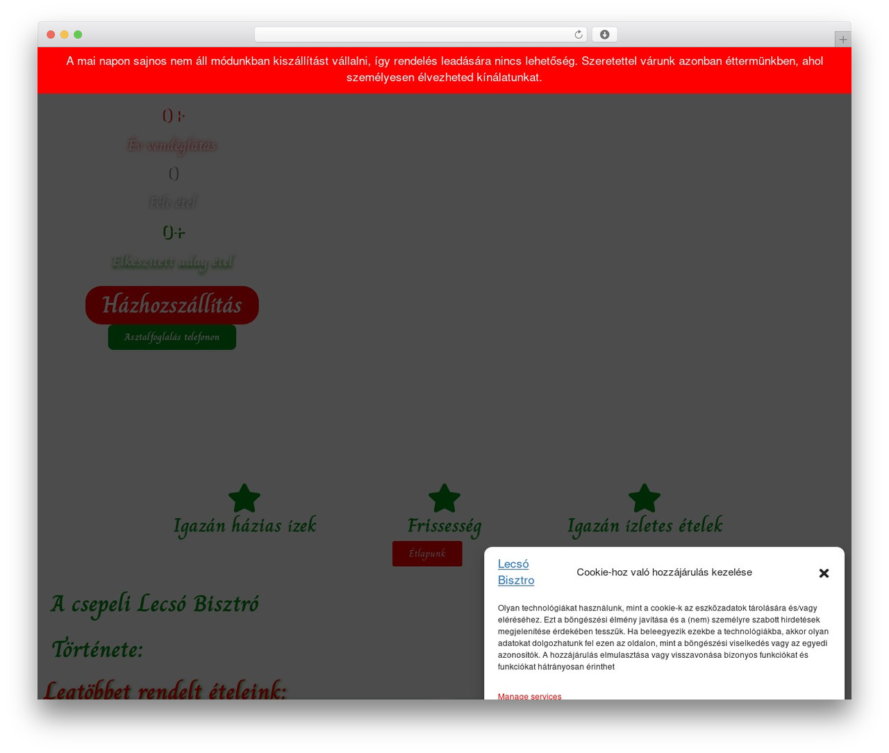 GeneratePress WordPress theme - lecsobisztro.hu
