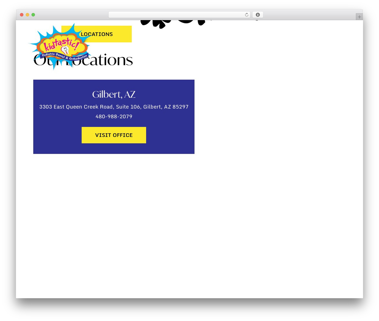 Pro WordPress theme - kidtasticdental.com