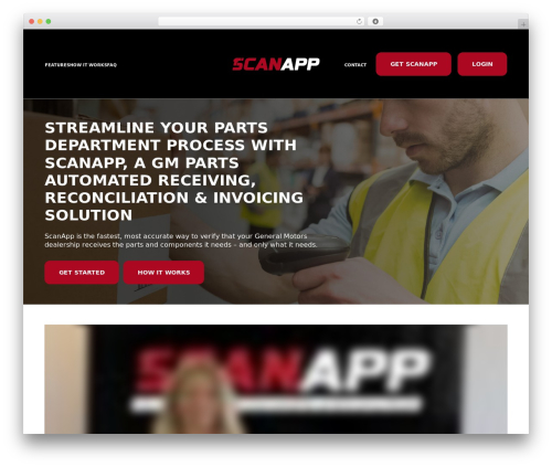 ScanApp Website Theme WordPress theme - thescanapp.com