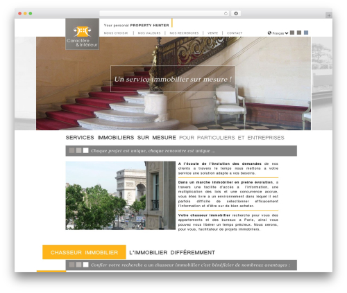 Theme WordPress Bootstrap Basic - caractere-interieur.com