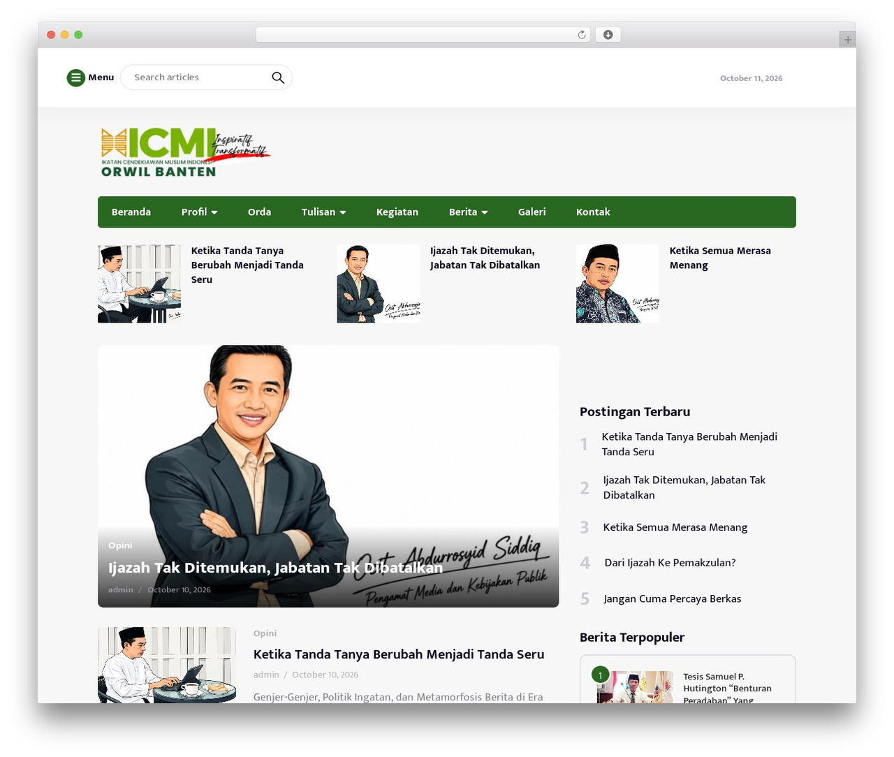 Theme WordPress Raylight - icmibanten.or.id