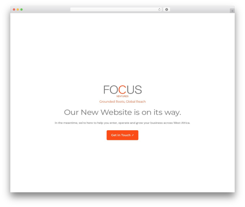 Amiso WordPress theme - focus-ventures.com