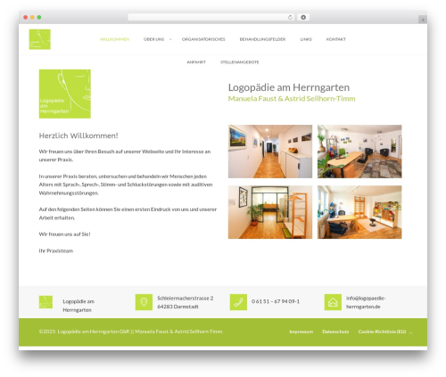 Aoraki WordPress theme - logopaedie-herrngarten.de