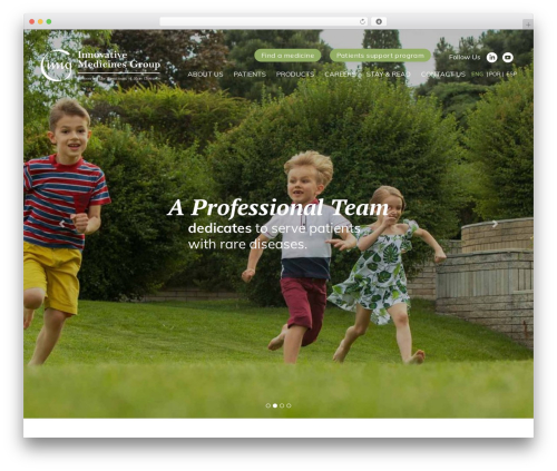 BlackLight WordPress theme - imedicinesgroup.com