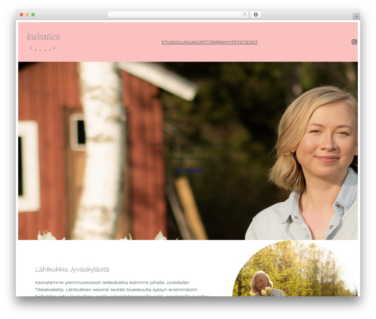 Carnation WordPress theme - kukatiesgarden.fi