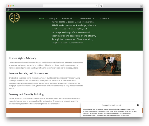eLearningWP WordPress theme design - justicegroup.org