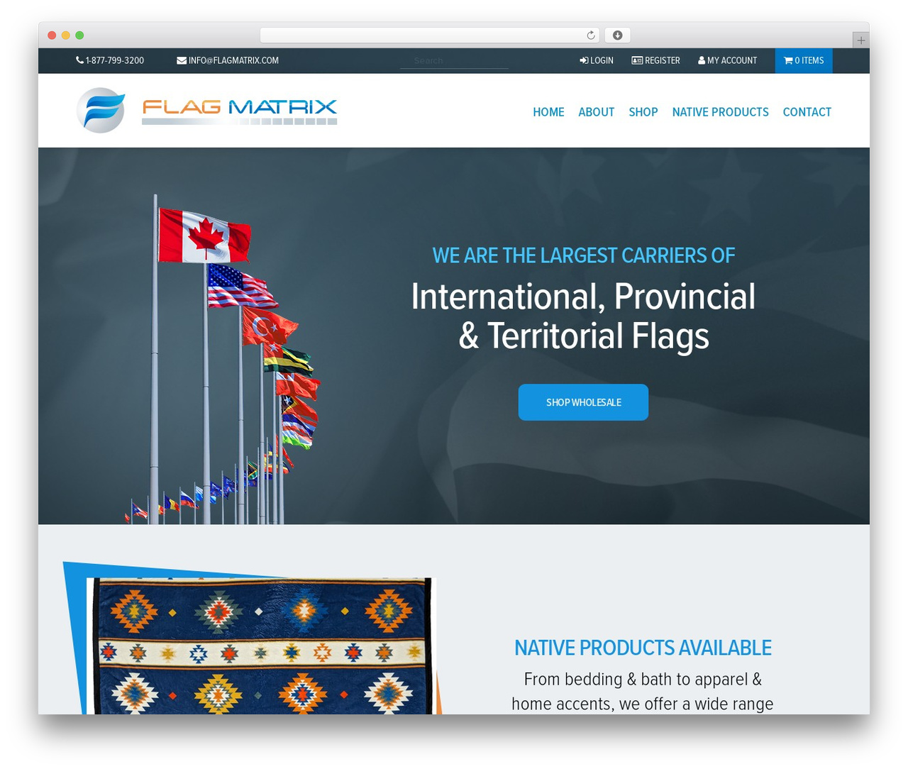 Flag Matrix WordPress theme - flagmatrix.com