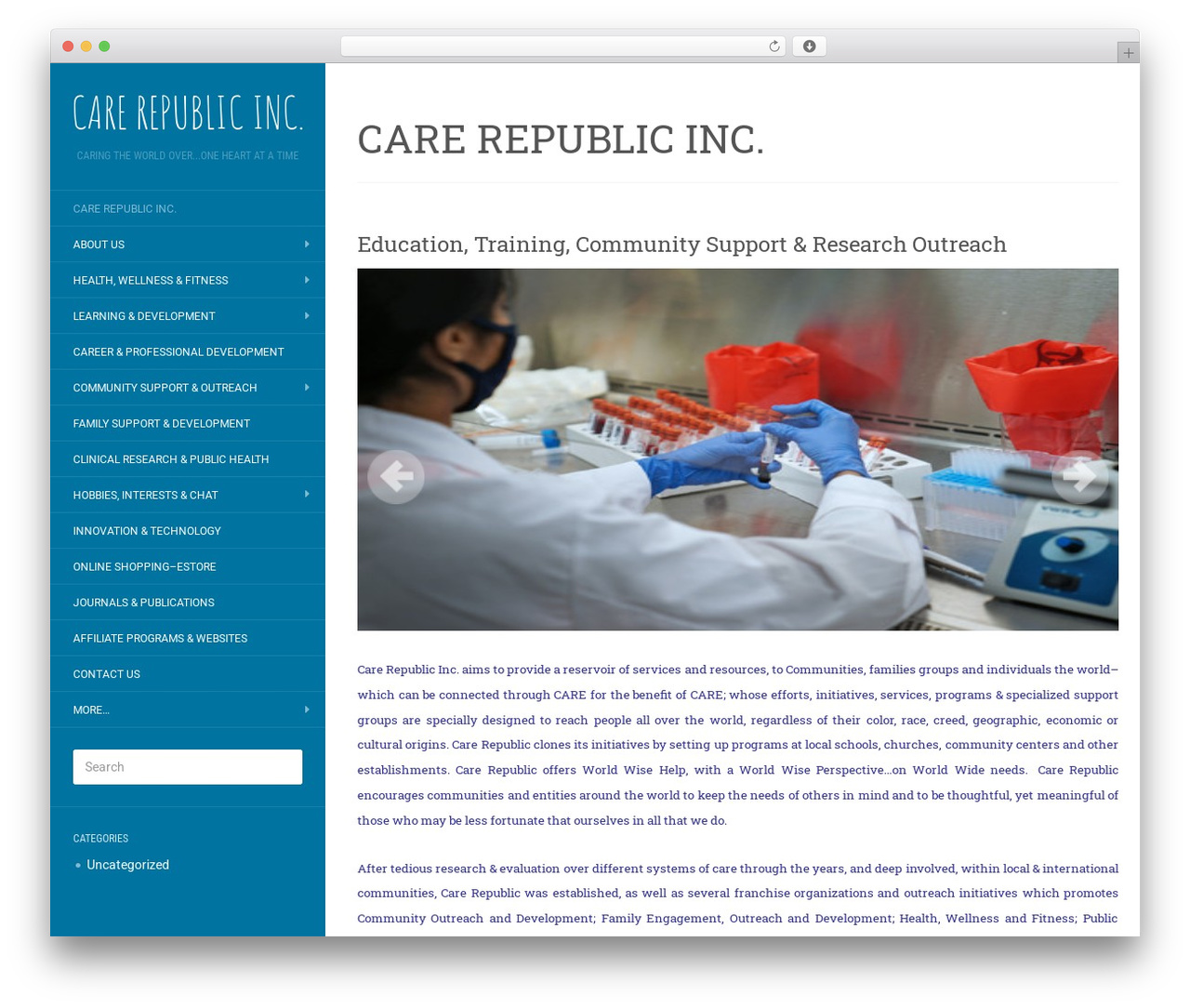Flat WordPress theme - carerepublic.org Flat WordPress theme - carerepublic.org