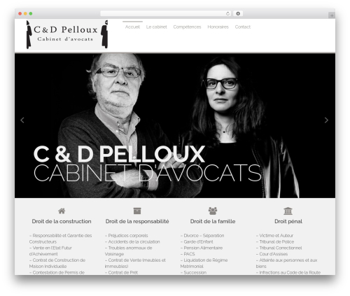 Flatter WordPress theme - avocats-pelloux.com