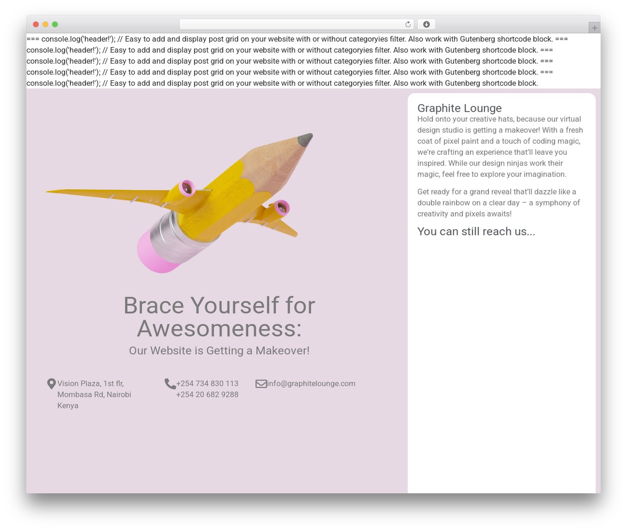 Hello Elementor WordPress theme - graphitelounge.com Hello Elementor WordPress theme - graphitelounge.com