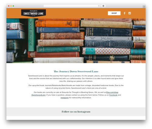 Martini Custom Framework WordPress theme - sweetwoodlane.com
