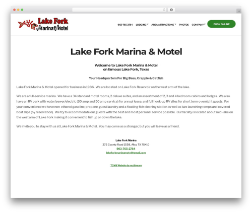 RezTheme - Base Theme WordPress shop theme - lakeforkmarina.com