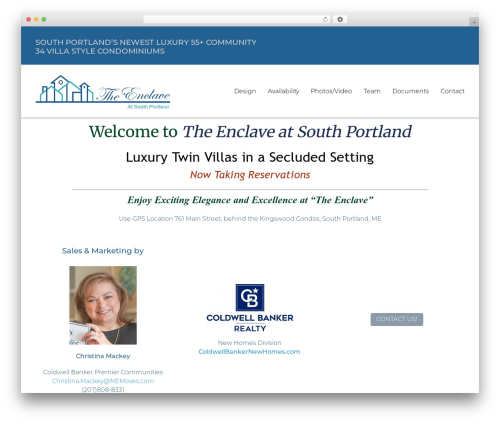 Sonora Development Theme premium WordPress theme - enclaveatsouthportland.com