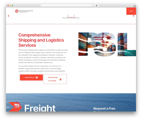 Theme WordPress FreightExpress - professionalshippingng.com