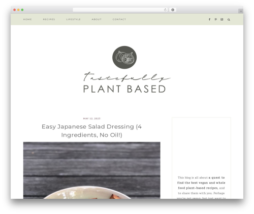 Willow theme WordPress - tastefullyplantbased.com
