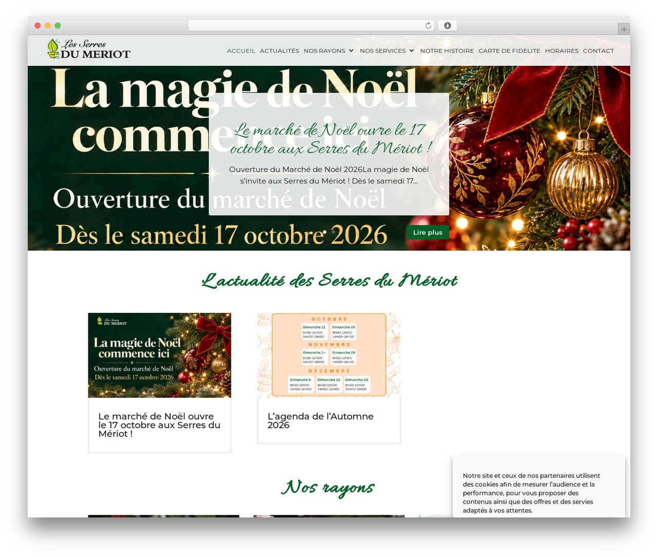 WordPress theme Agence Echo - lesserresdumeriot.com