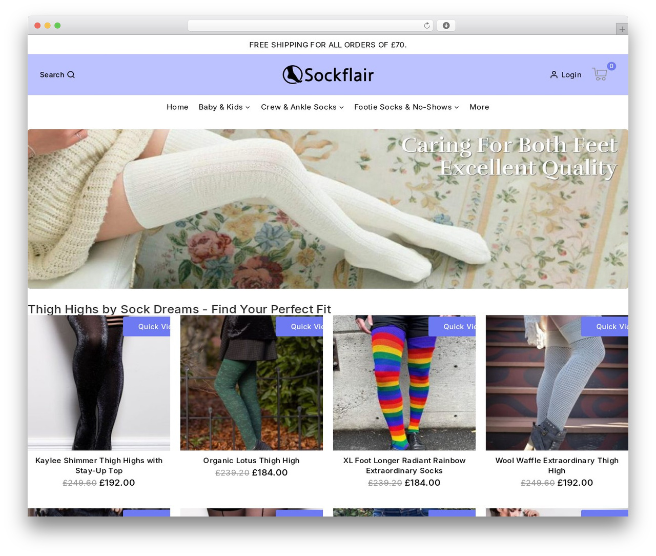 WordPress theme Avanam - sockflair.com