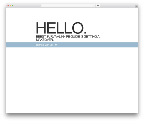 WordPress theme Makeover - bestsurvivalknifeguide.com