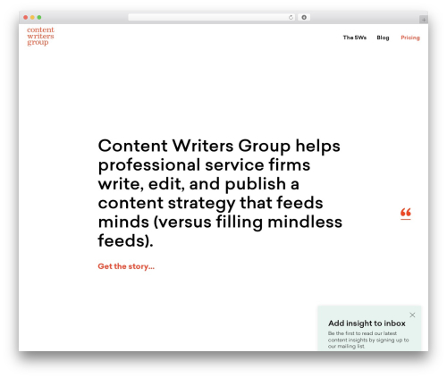 Gravityformsmailchimp WordPress plugin - contentwritersgroup.com