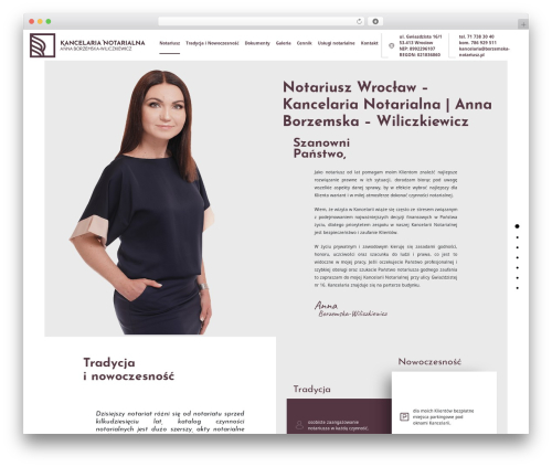 Basic Theme WordPress page theme - www.borzemska-notariusz.pl