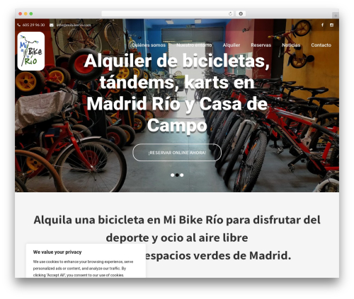 Event Planner WordPress theme - mibikerio.com