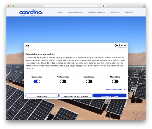 TheOne WordPress theme - coordinatecnica.com