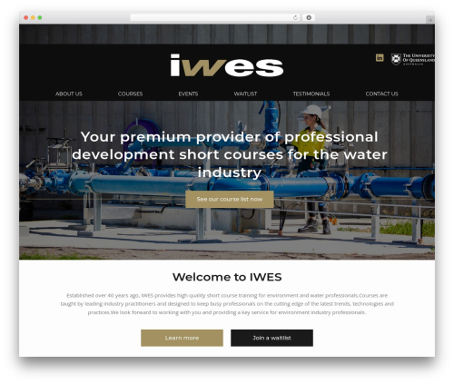 Cascade WordPress theme - iwes.com.au