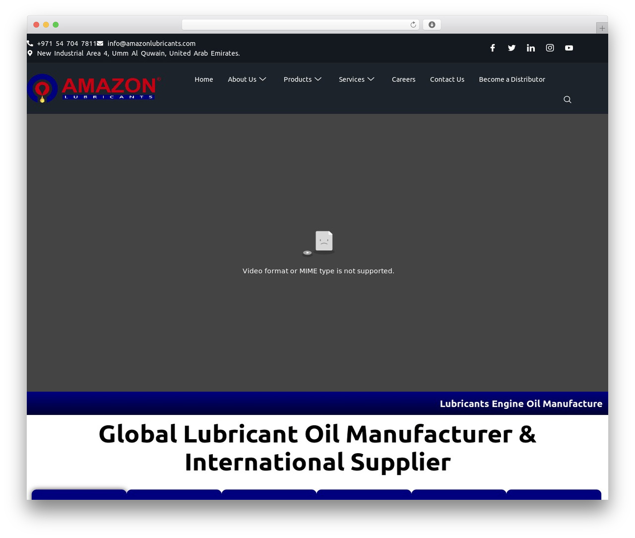 Hello Elementor WordPress theme - amazonlubricants.com