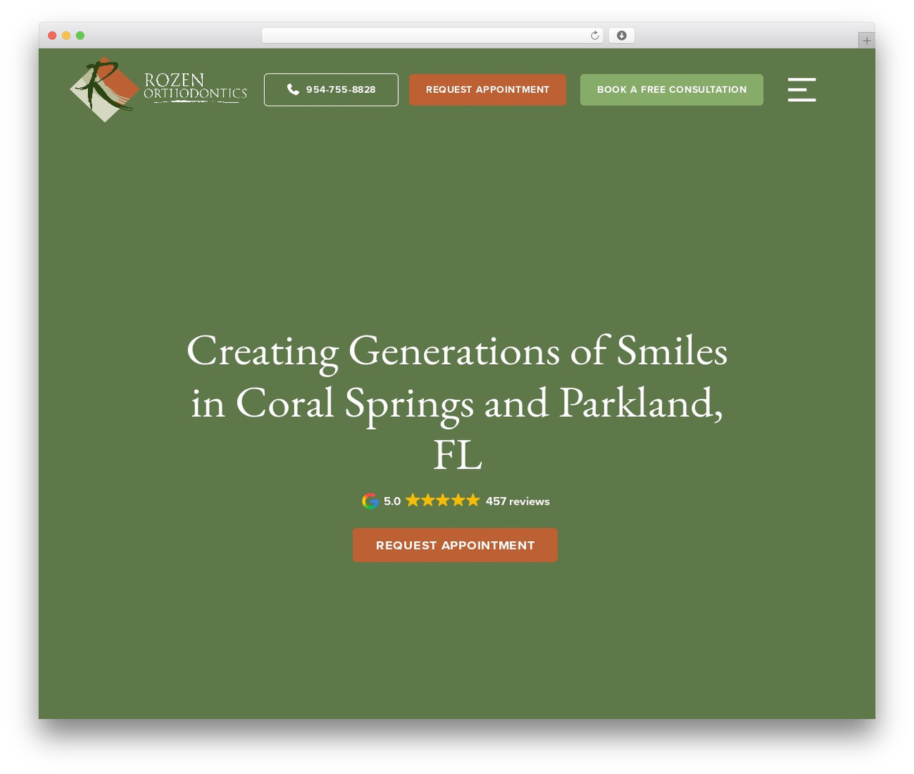 Pro WordPress theme - rozenorthodontics.com