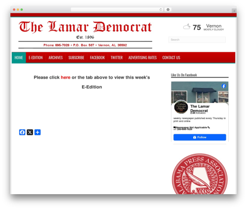 Webads rss WordPress plugin - lamardemocratnews.com