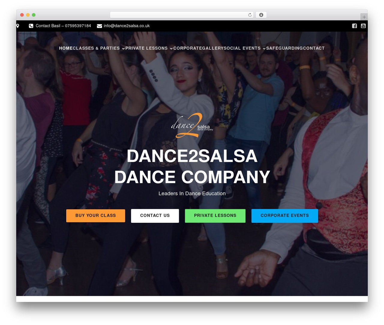 WordPress theme Mistify - dance2salsa.co.uk