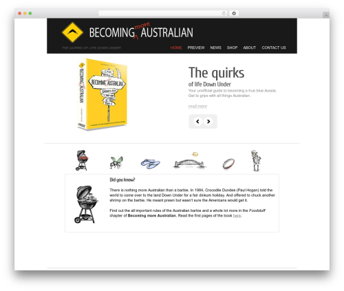 WordPress theme WordPress Theme 1302 - becomingmoreaustralian.com